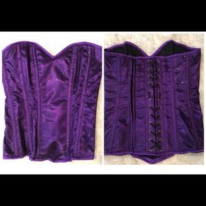 NWOT Purple Shimmer Daisy Corsets in L